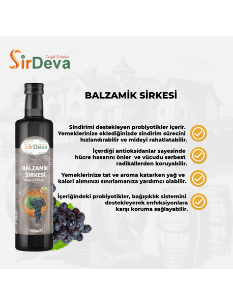 Balzamik Sirkesi Doğal Fermantasyon 500 ml