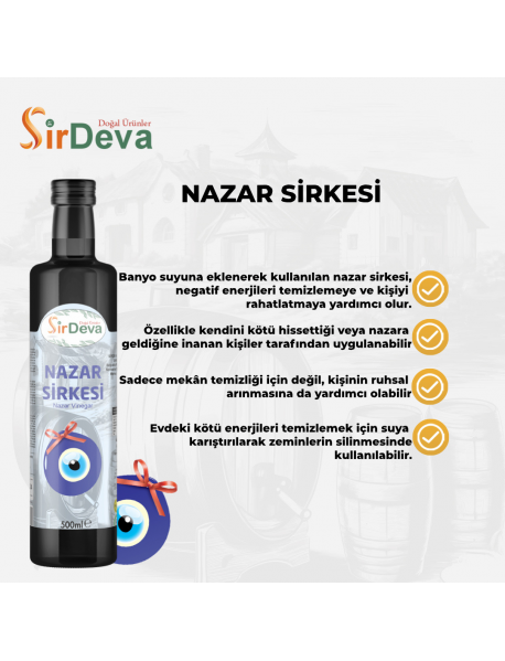 Sirdeva Nazar Sirkesi Doğal Fermantasyon 500 ml