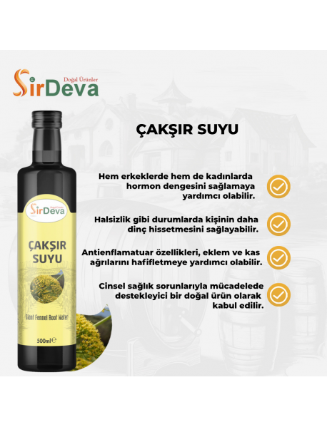 Sirdeva Çakşır Suyu Doğal Fermantasyon 500 ml