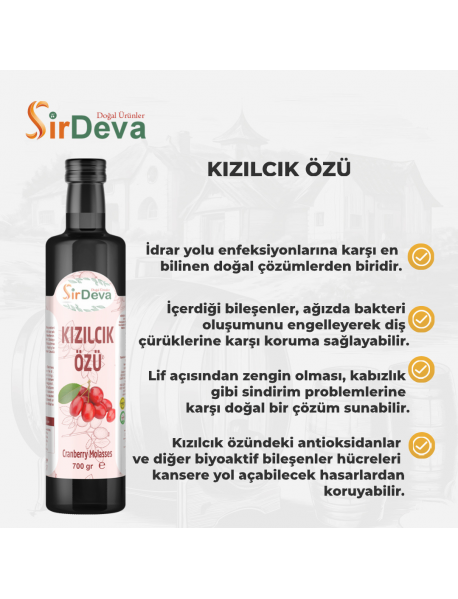 Sirdeva Kızılcık Özü 700 gr